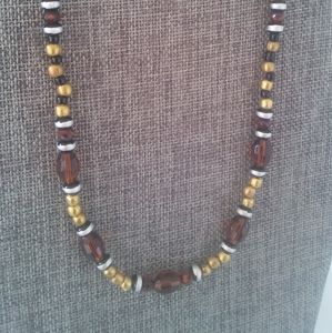 Brown Crystal Necklace